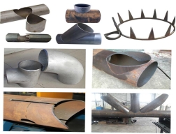 1.8米乘3相貫線管板一體數控切割